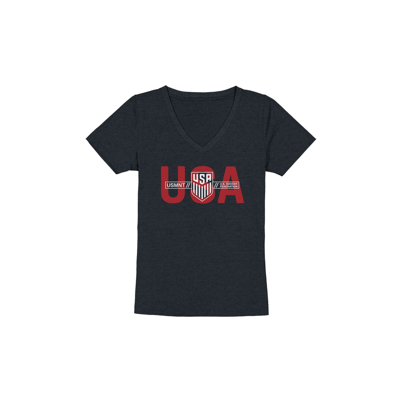 U.S. Soccer Men's National Team History Women's Navy T-Shirt