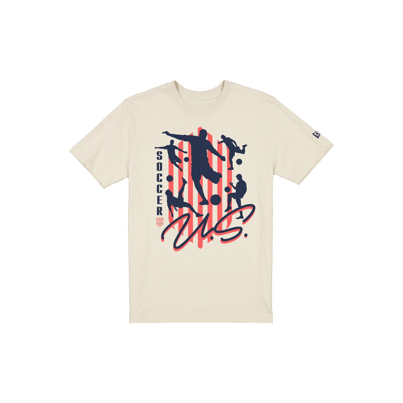 U.S. Soccer Men's National Team Kick Chrome White T-Shirt