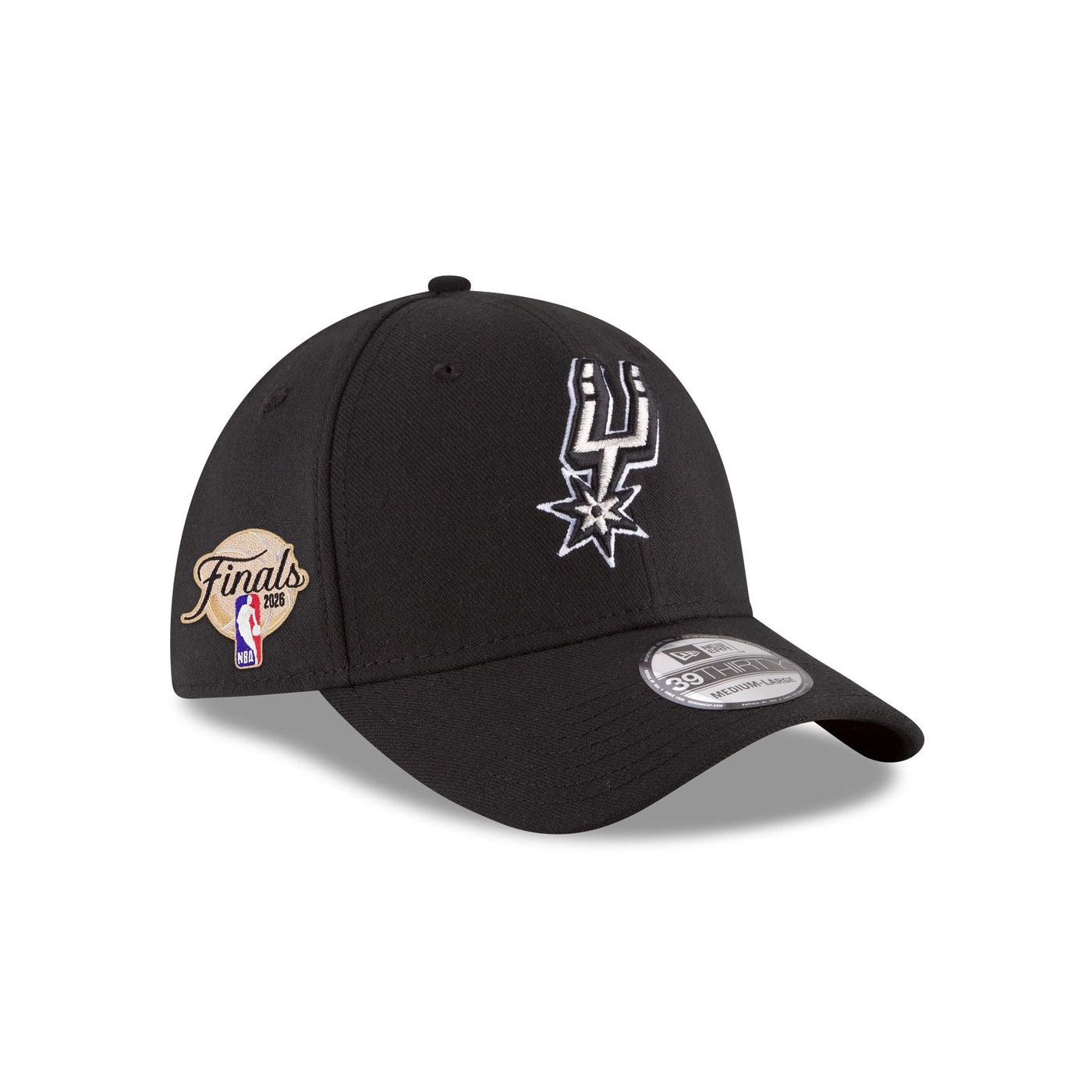 San Antonio Spurs 2026 Finals Participation Sidepatch 39THIRTY Stretch Fit Hat