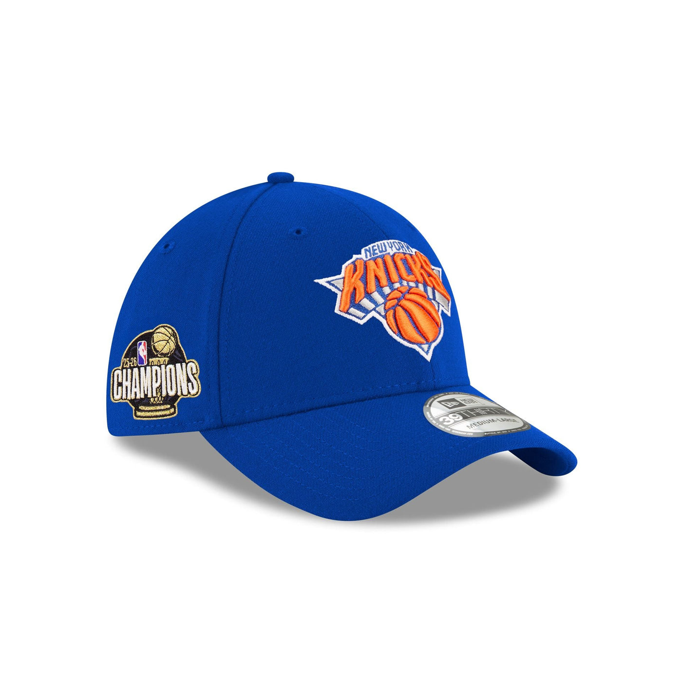 New York Knicks 2026 Champions Sidepatch 39THIRTY Stretch Fit Hat