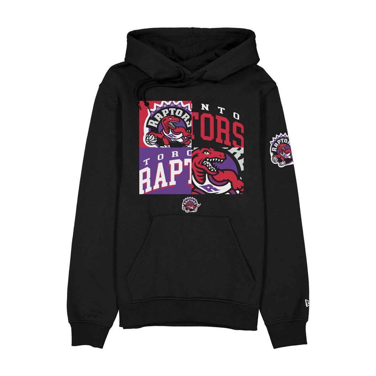 Toronto Raptors Hardwood Classics 2000s Multi Logos Hoodie