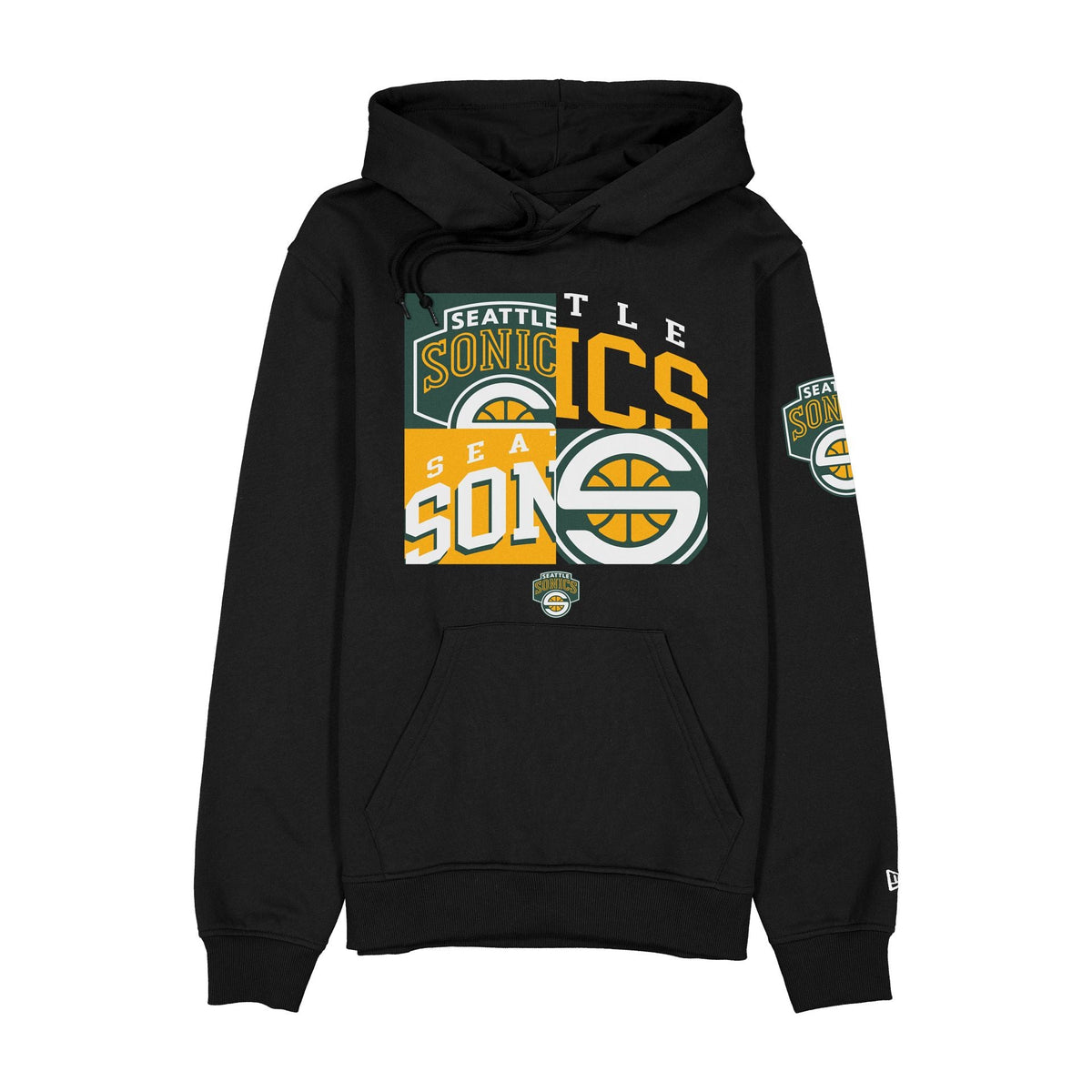 Seattle Supersonics Hardwood Classics 2000s Multi Logos Hoodie