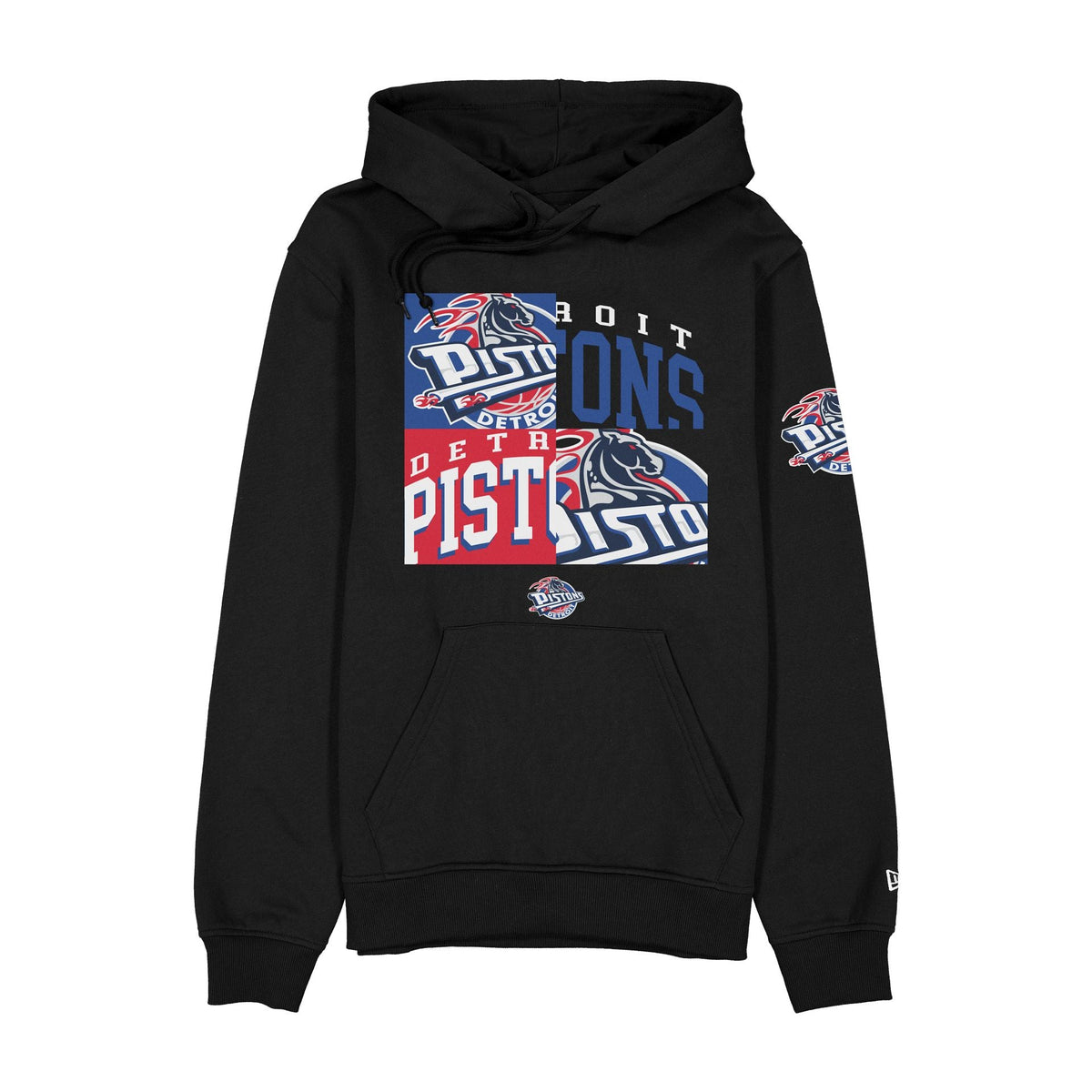 Detroit Pistons Hardwood Classics 2000s Multi Logos Hoodie