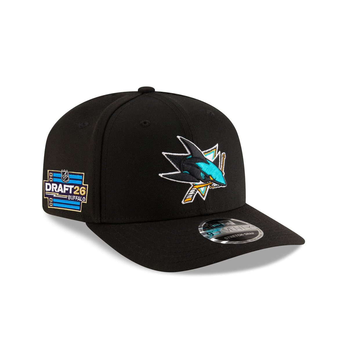 San Jose Sharks 2026 Draft 9SEVENTY Stretch-Snap Hat