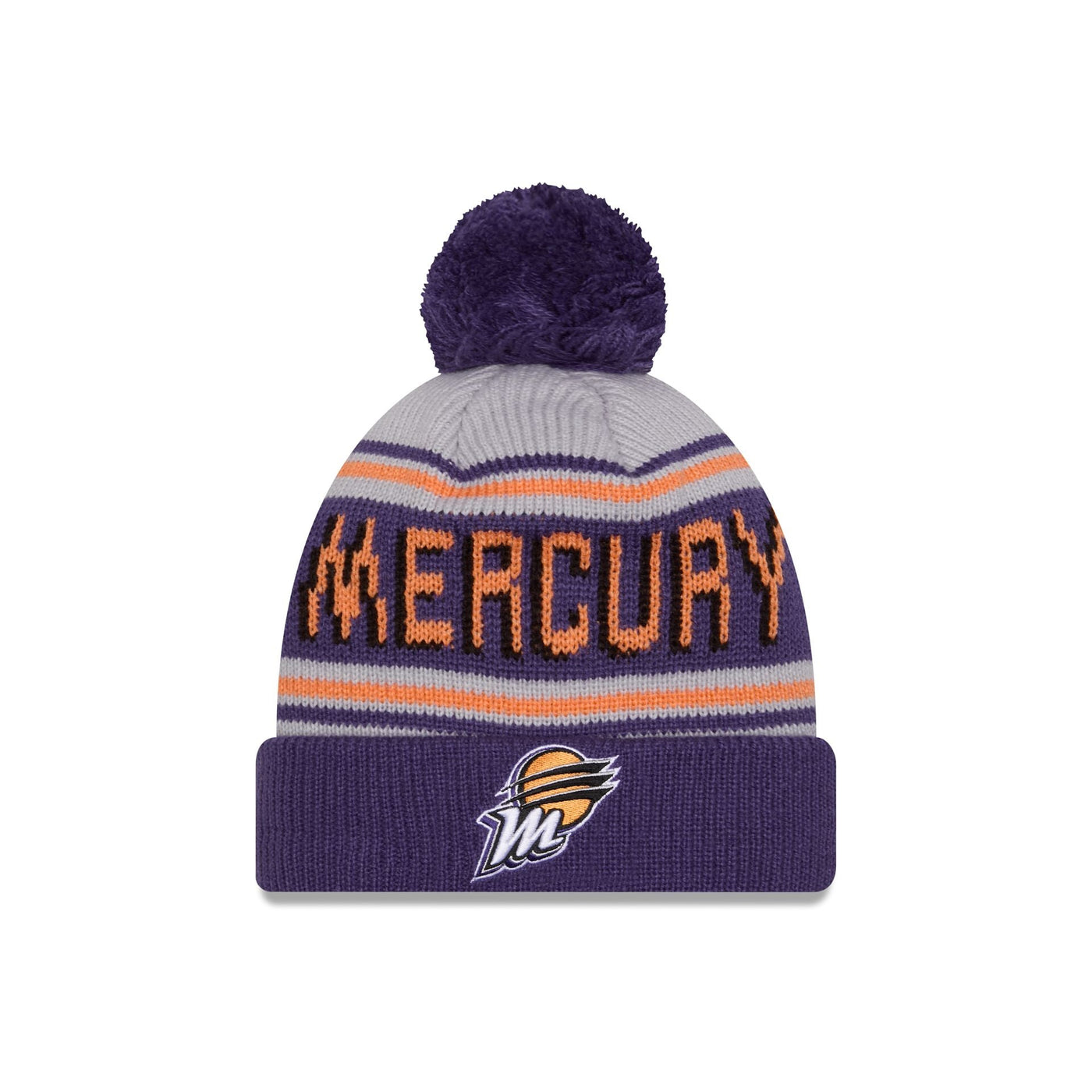 Phoenix Mercury Team Pom Knit Hat