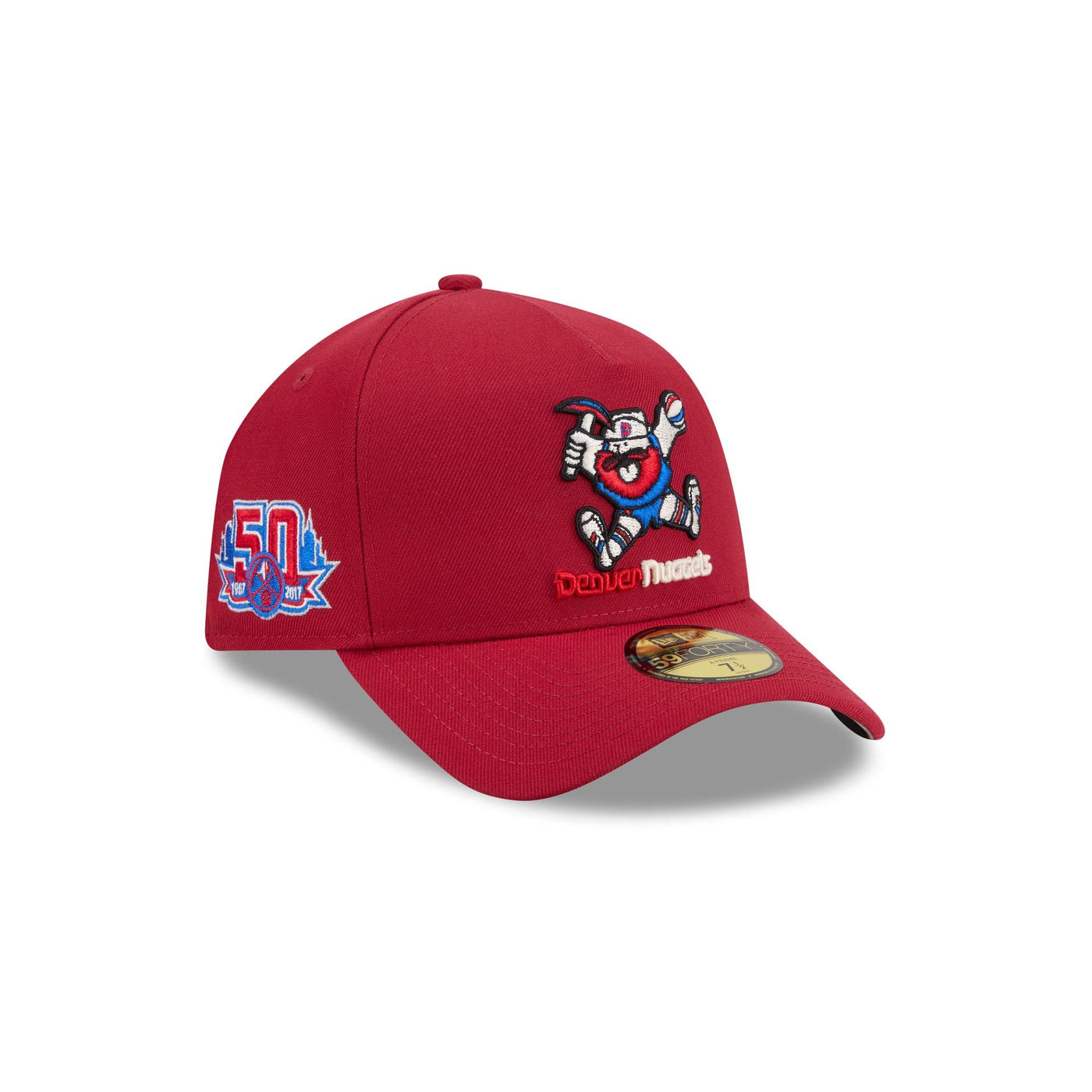 Denver Nuggets Team Side 59FORTY A-Frame Fitted Hat