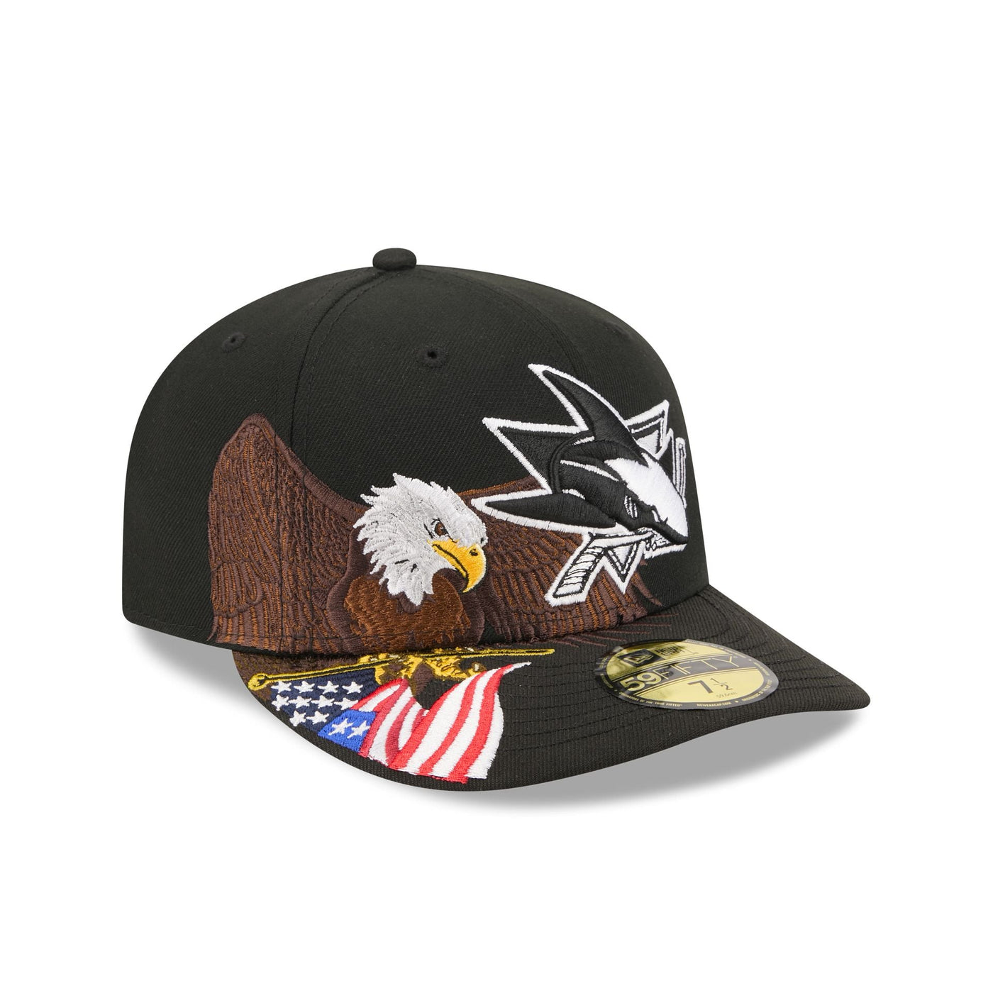 San Jose Sharks Liberty Eagle 59FIFTY Fitted Hat