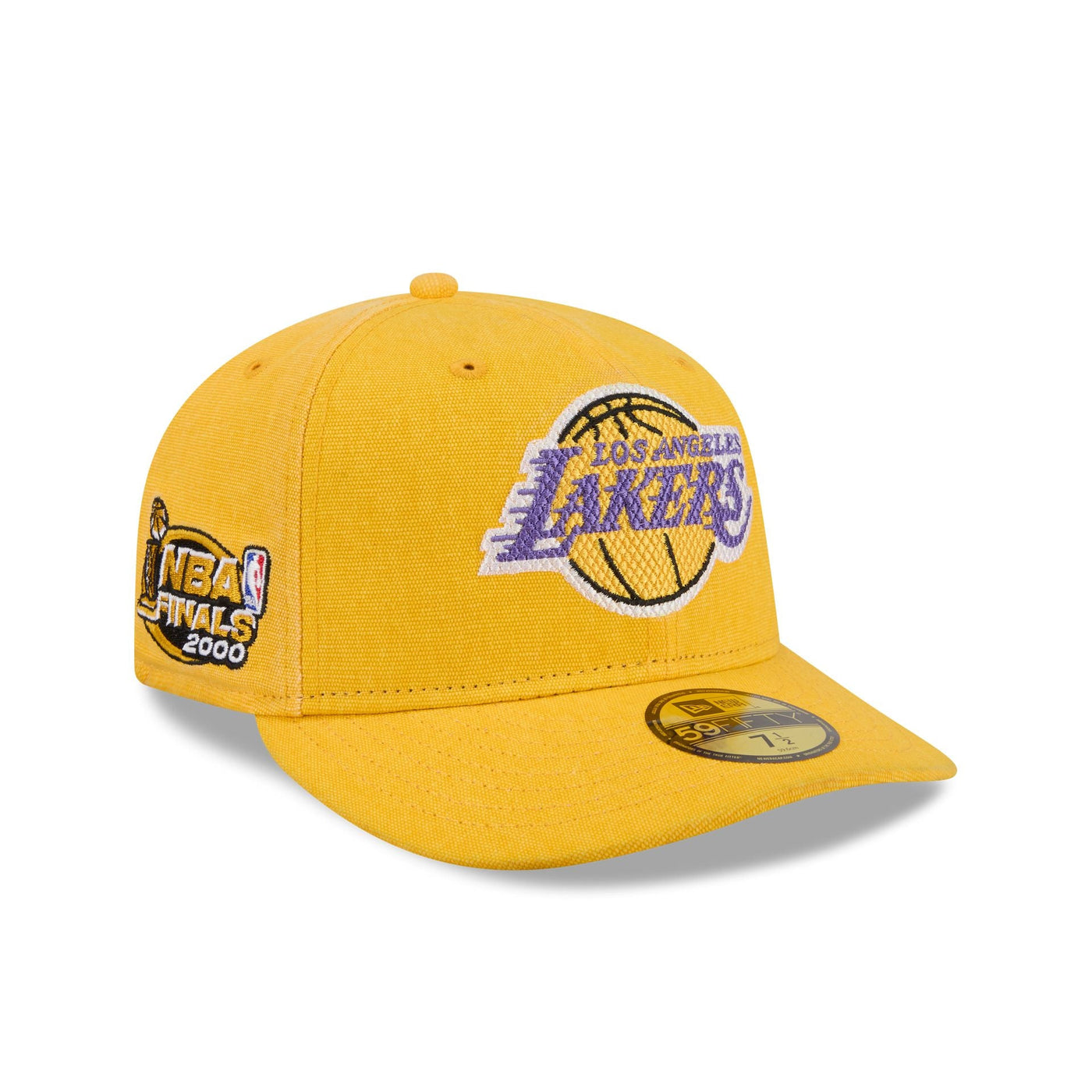 Los Angeles Lakers Hardwood Classics Diamond Stitch Yellow 59FIFTY Fitted Hat