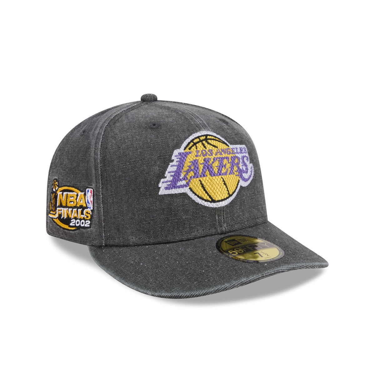 Los Angeles Lakers Hardwood Classics Diamond Stitch Black 59FIFTY Fitted Hat