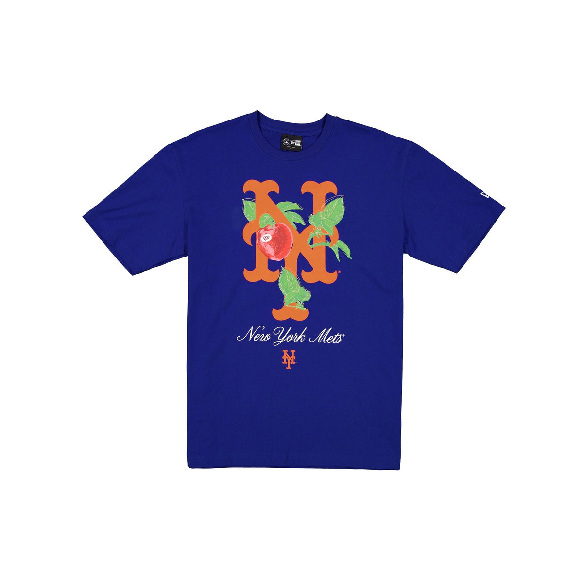 New York Mets Lifestyle Graphics Floral Embroidery T-Shirt