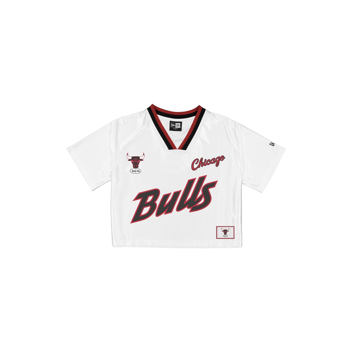 Chicago Bulls Sport Classics Women's Cropped White T-Shirt