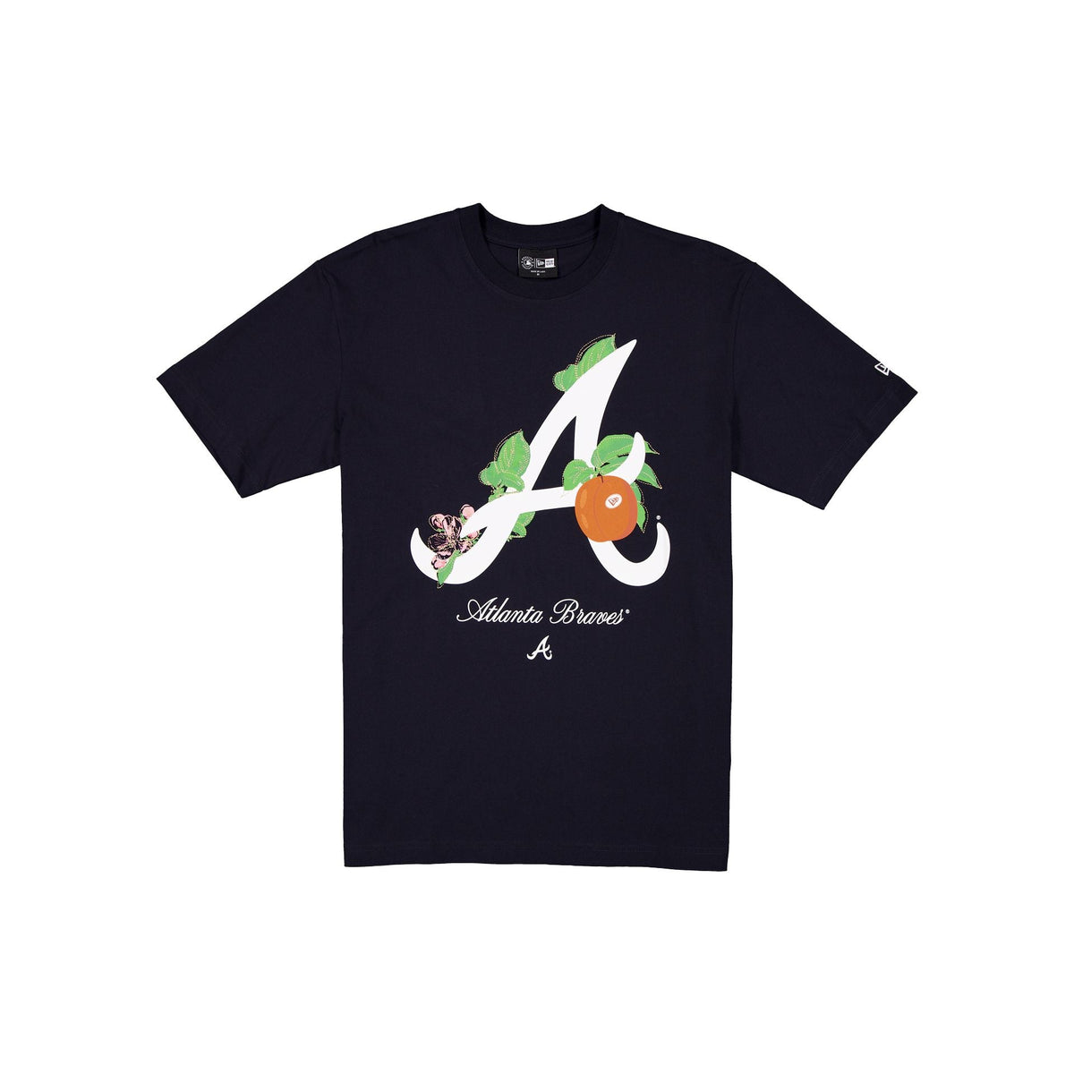 Atlanta Braves Lifestyle Graphics Floral Embroidery T-Shirt