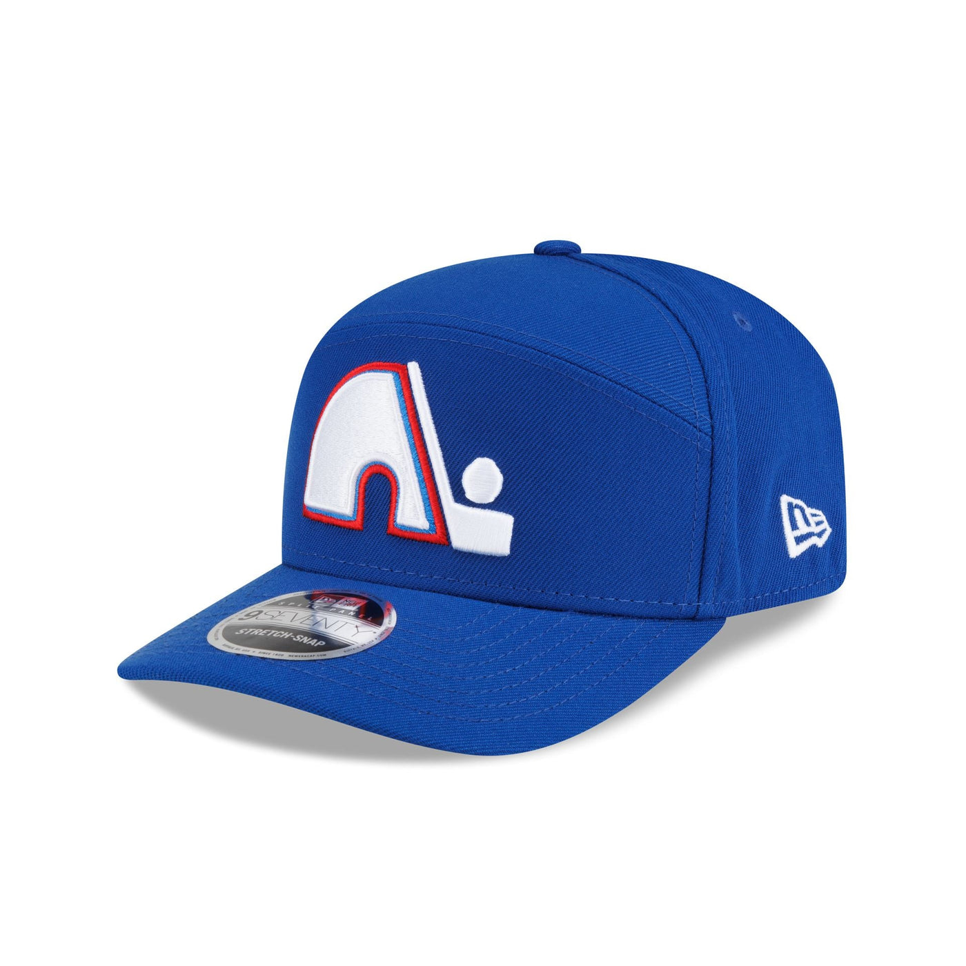 Quebec Nordiques Poly Split Panel 9SEVENTY Stretch-Snap Hat