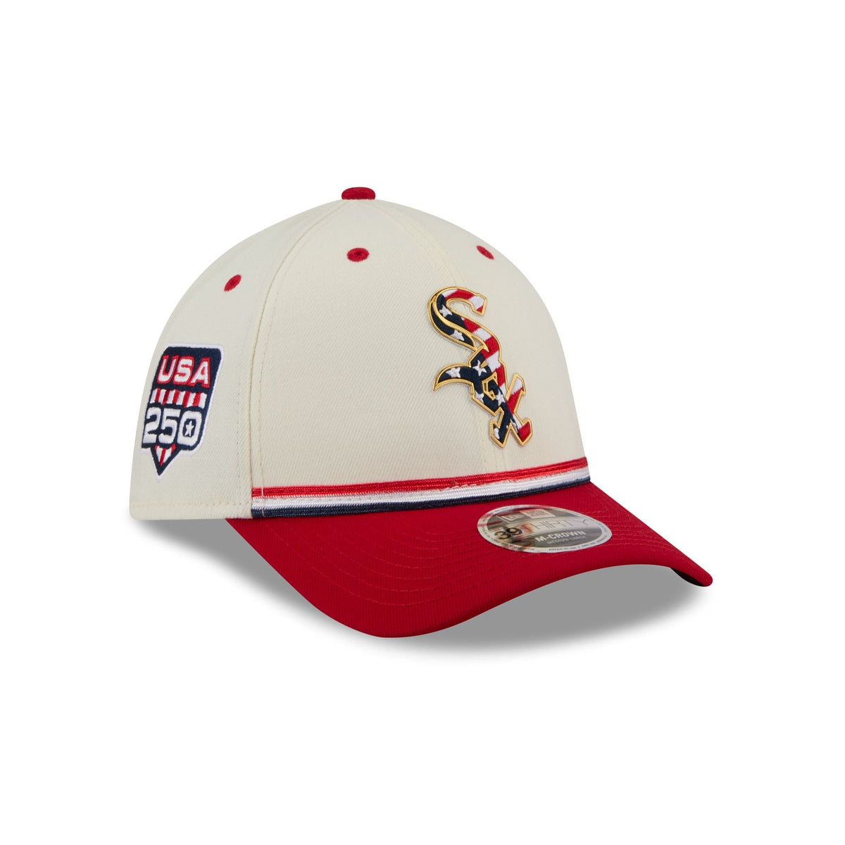 Chicago White Sox Independence Day 2026 39THIRTY M-Crown Stretch Fit Hat