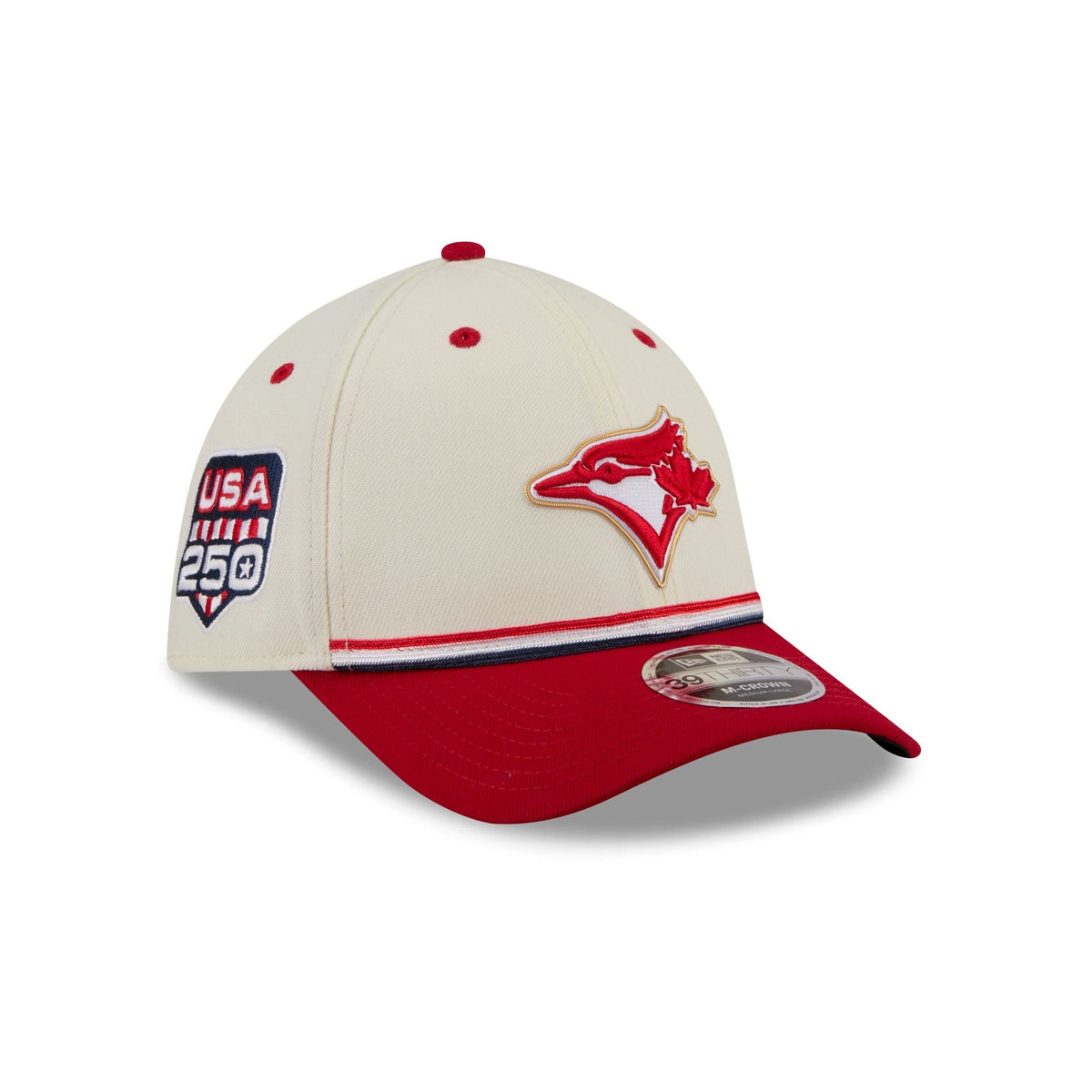 Toronto Blue Jays Canada Day 2026 39THIRTY M-Crown Stretch Fit Hat