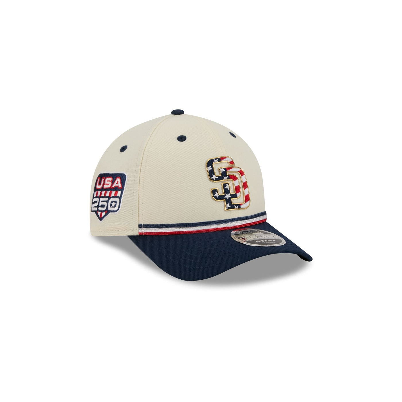 San Diego Padres Independence Day 2026 Kids 9FORTY M-Crown Snapback Hat