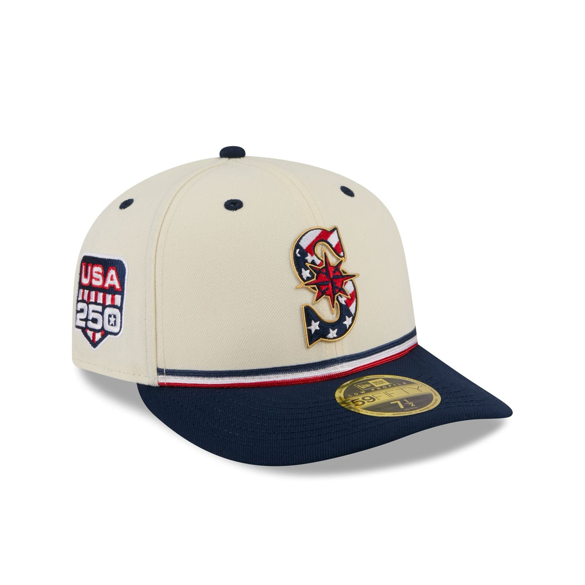 Seattle Mariners Independence Day 2026 Low Profile 59FIFTY Fitted Hat