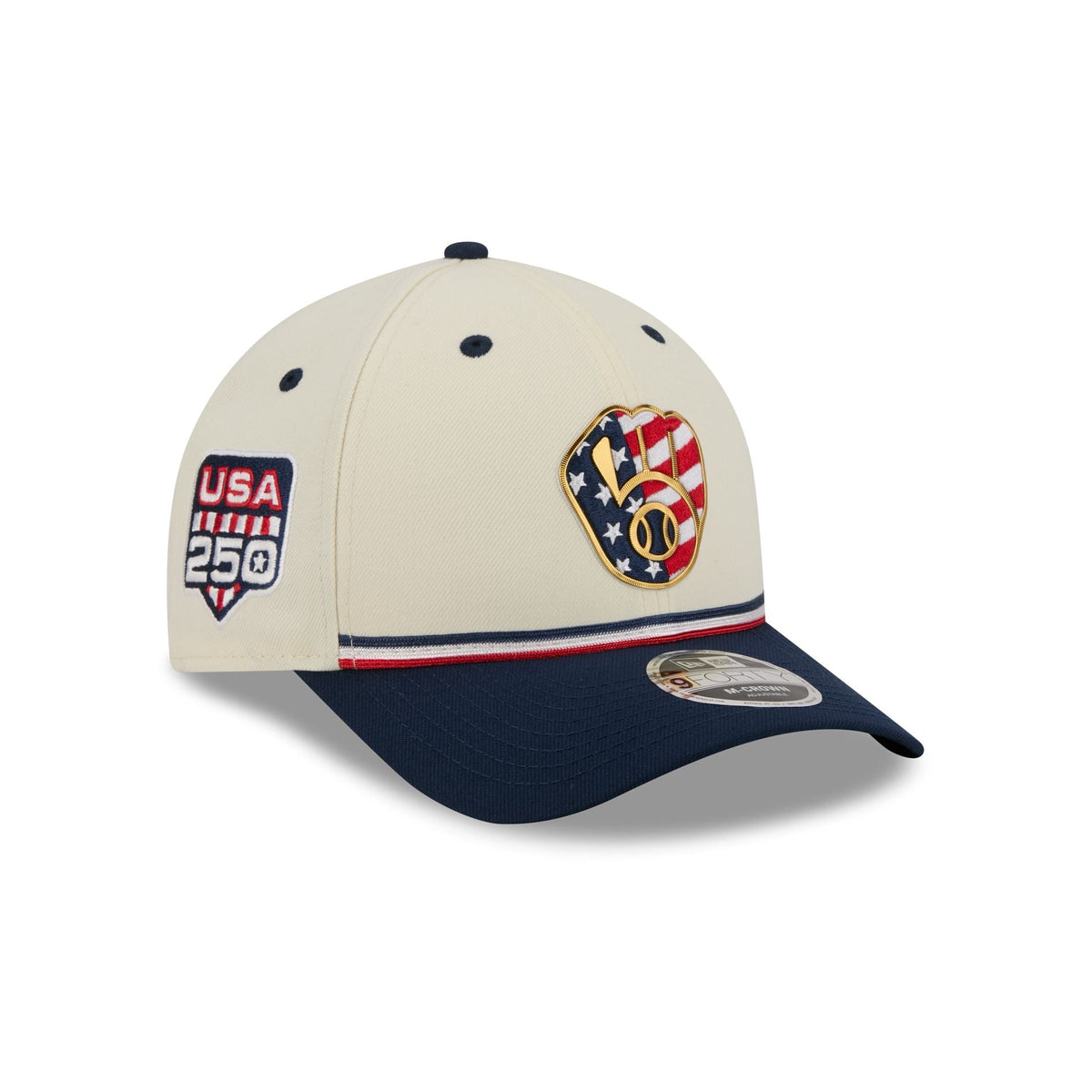 Milwaukee Brewers Independence Day 2026 9FORTY M-Crown Snapback Hat