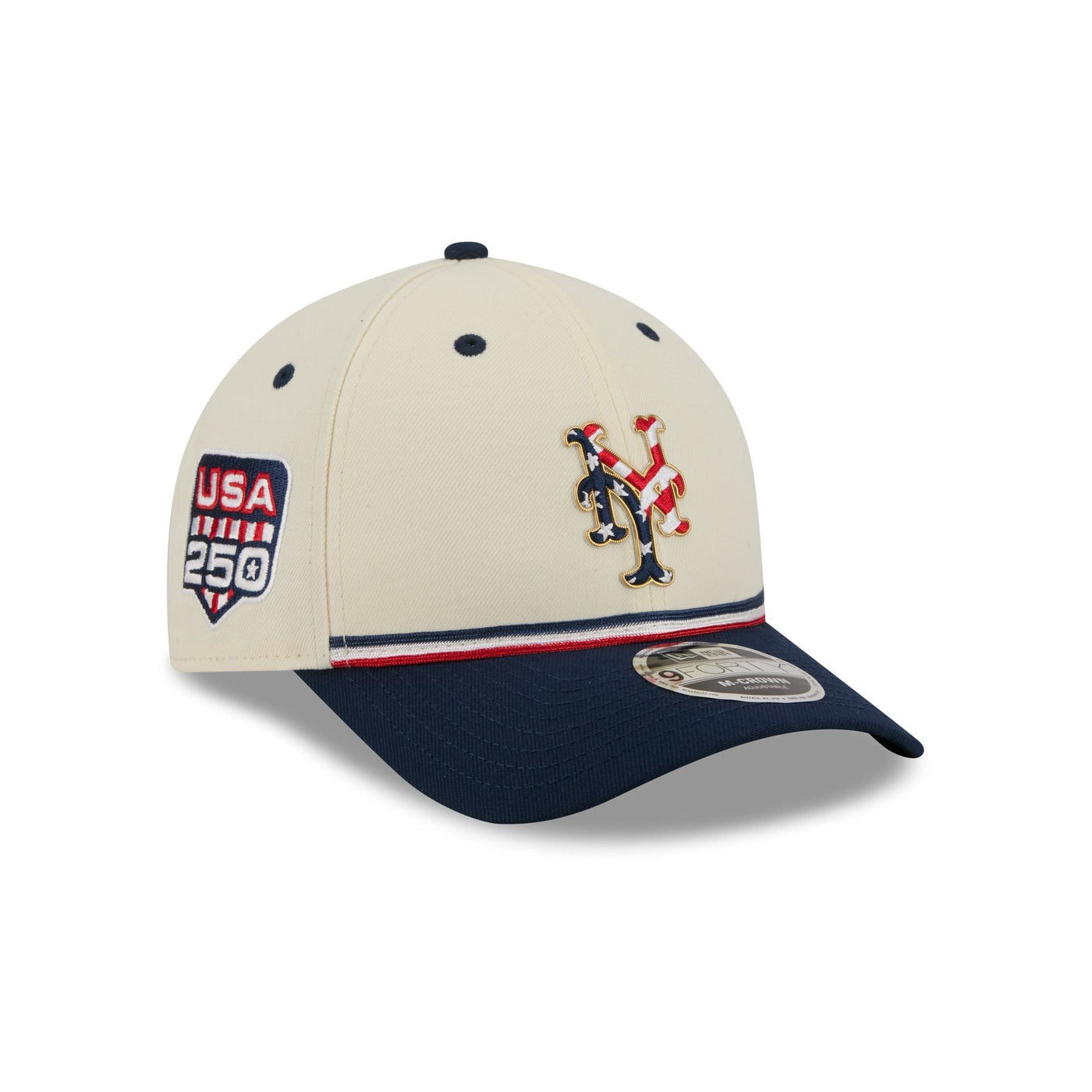 New York Mets Independence Day 2026 9FORTY M-Crown Snapback Hat