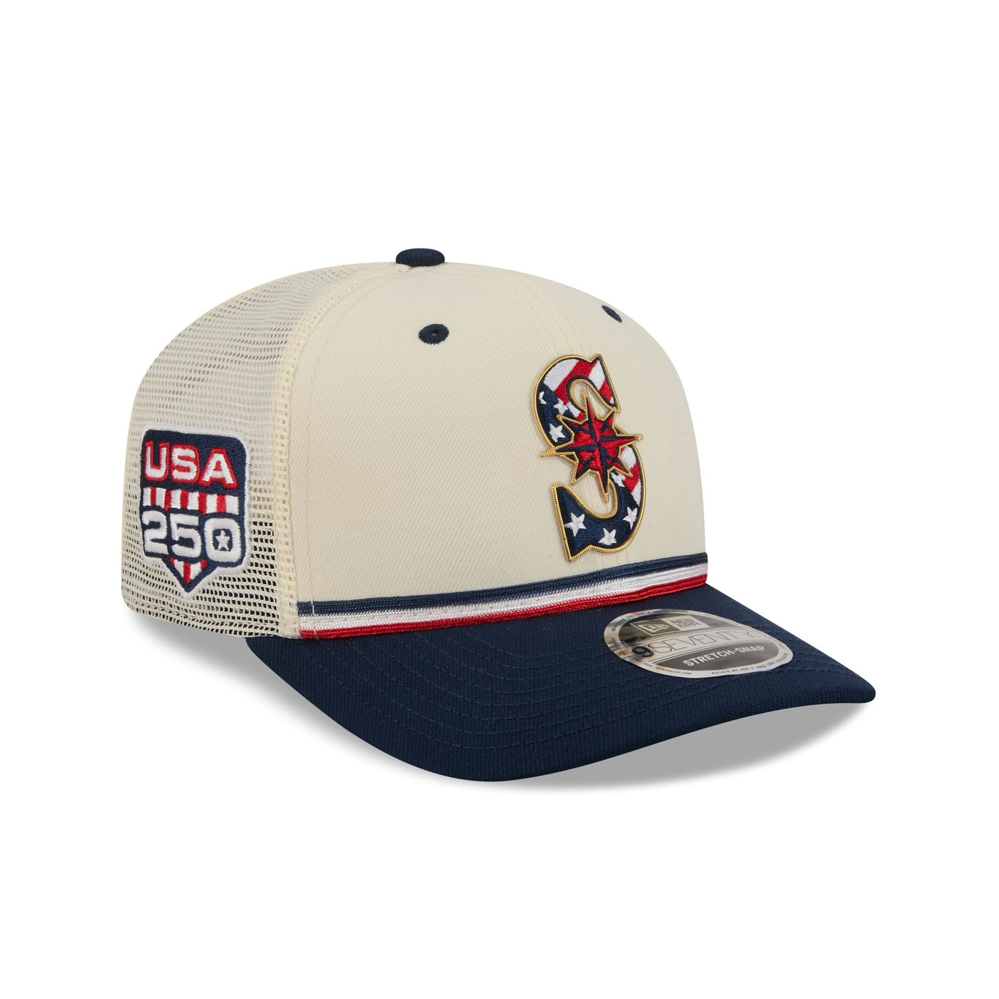 Seattle Mariners Independence Day 2026 9SEVENTY Trucker Hat