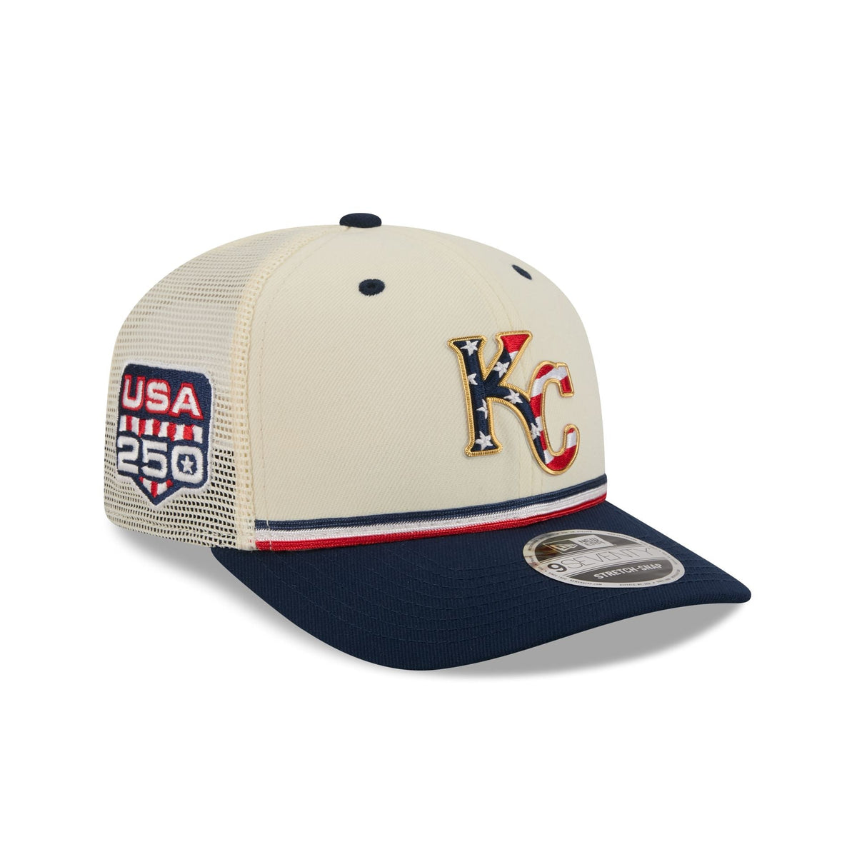 Kansas City Royals Independence Day 2026 9SEVENTY Trucker Hat