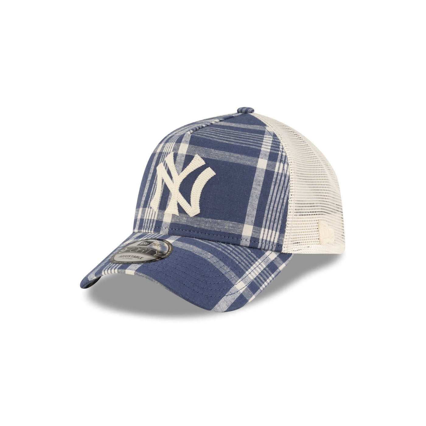 Ralph Lauren x New York Yankees Plaid 9FORTY A-Frame Trucker Hat