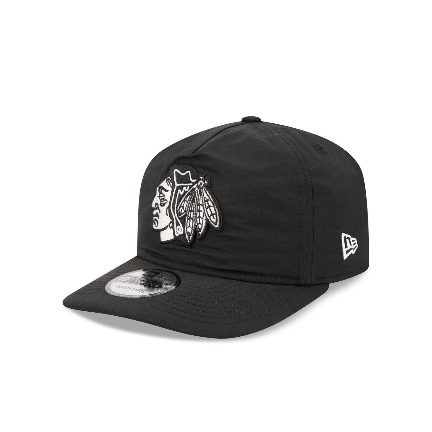 Chicago Blackhawks Black Nylon 19TWENTY Adjustable Hat