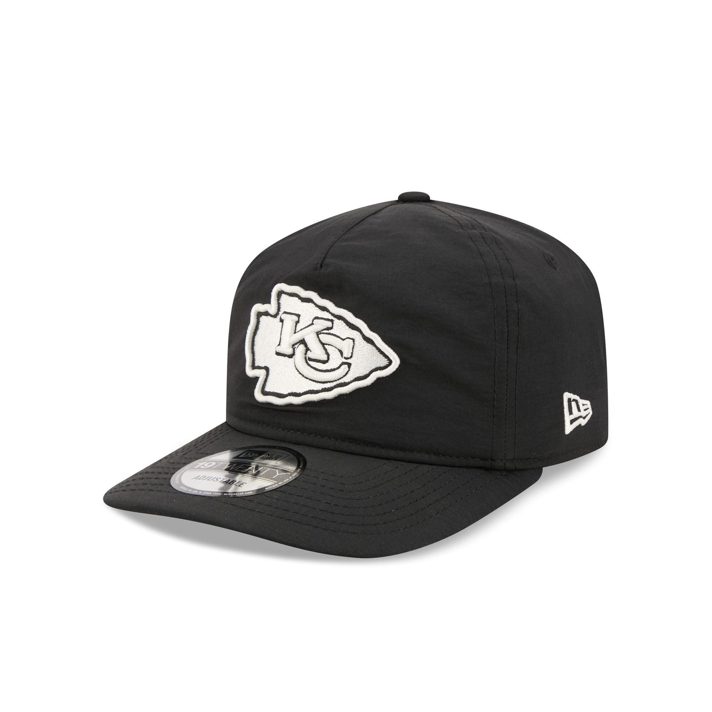 Kansas City Chiefs Black Nylon 19TWENTY Adjustable Hat