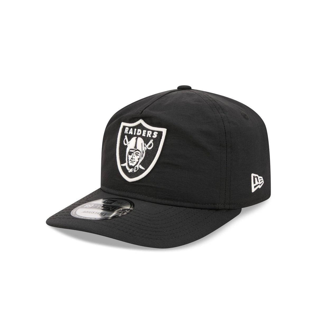 Las Vegas Raiders Black Nylon 19TWENTY Adjustable Hat