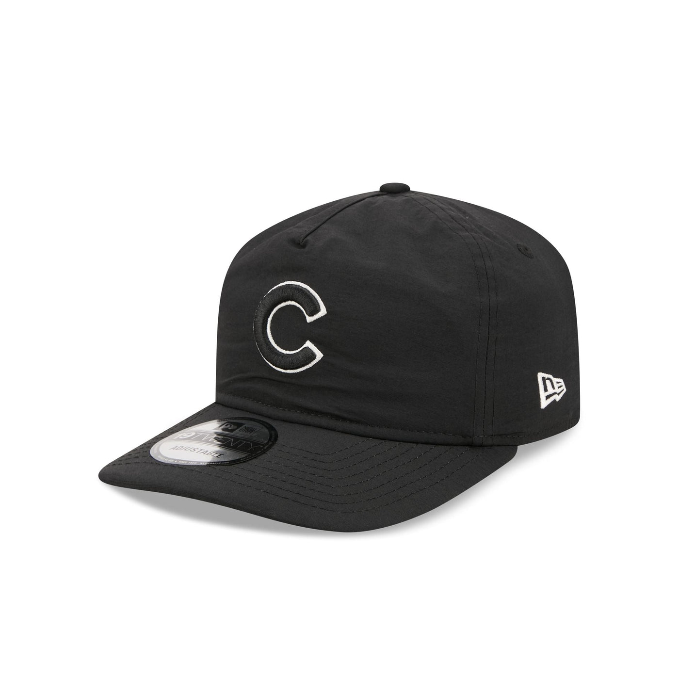 Chicago Cubs Black Nylon 19TWENTY Adjustable Hat