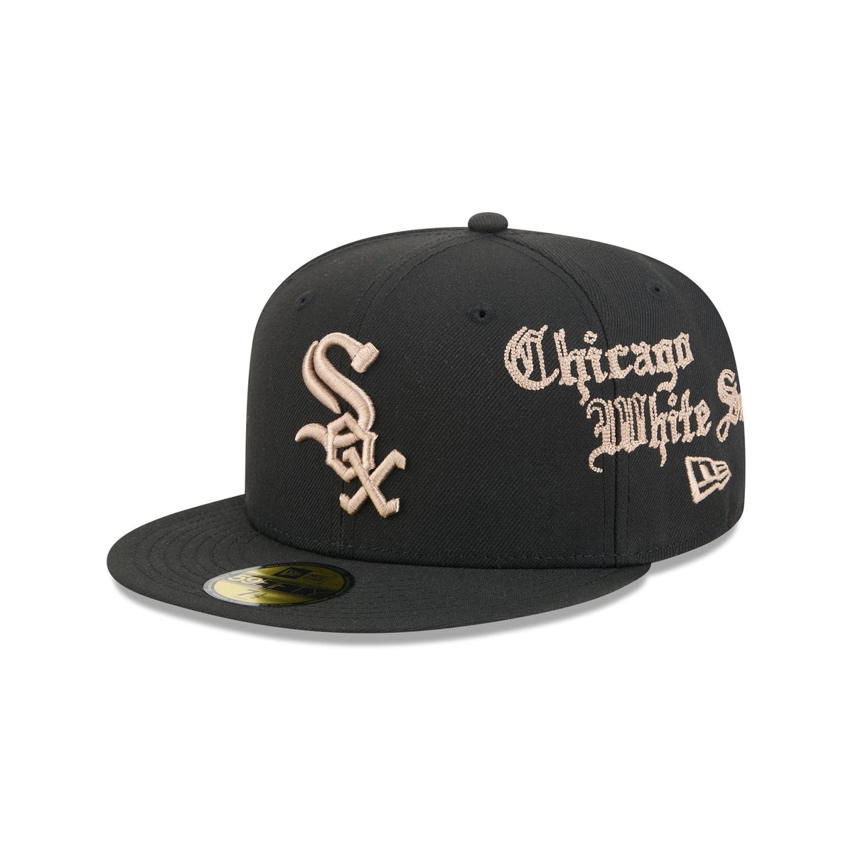 Chicago White Sox Gothic Lettering 59FIFTY Fitted Hat