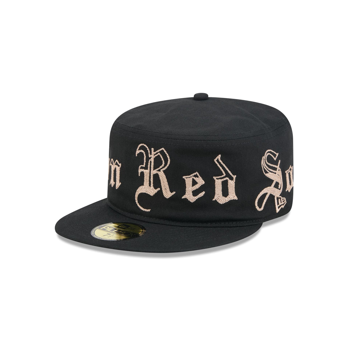 Boston Red Sox Gothic Lettering Pillbox Hat
