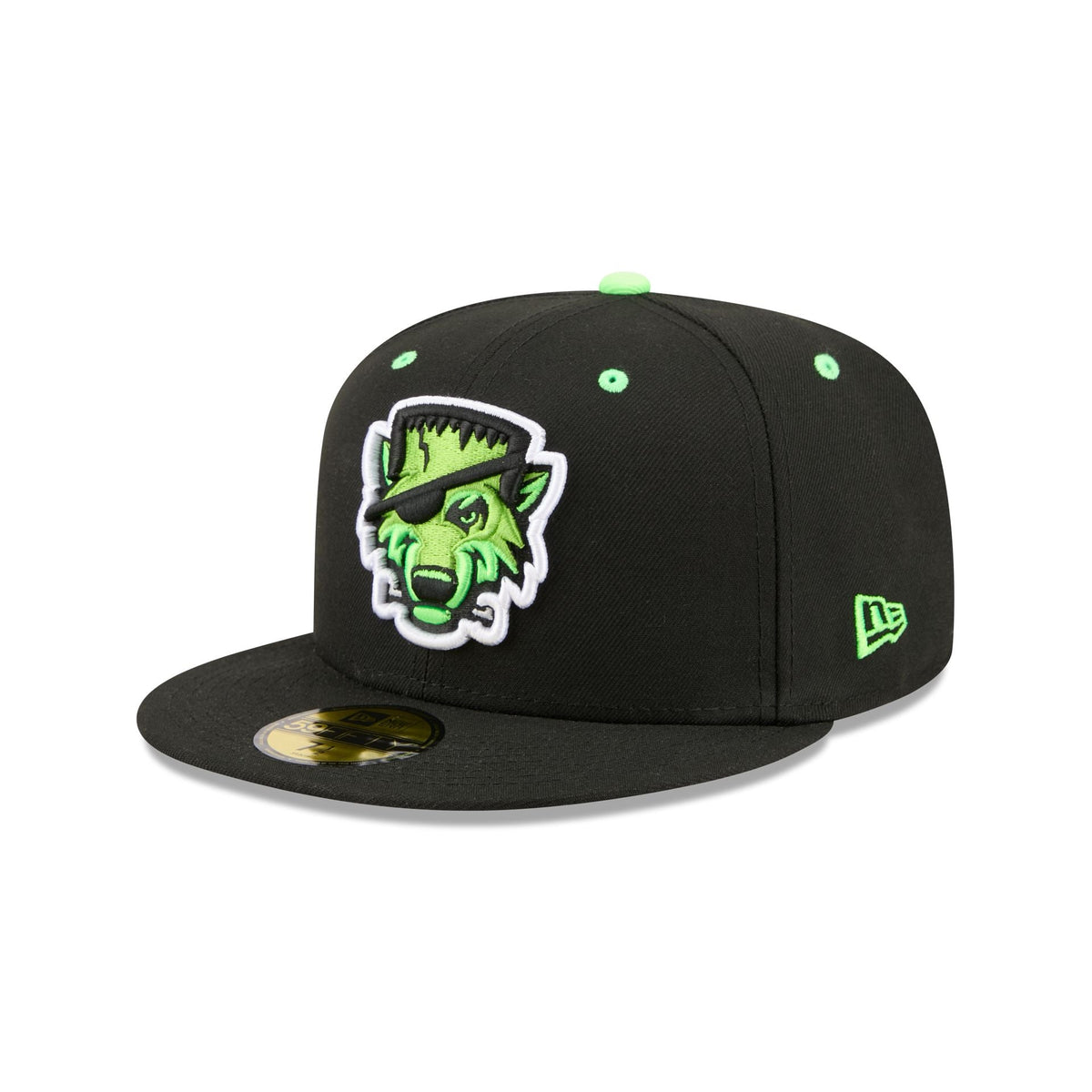 Erie SeaWolves Theme Night Black Neon 59FIFTY Fitted Hat