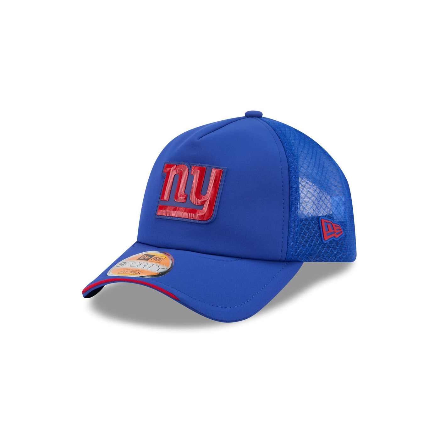 New York Giants 2026 Sideline 9FORTY APEX Trucker Hat