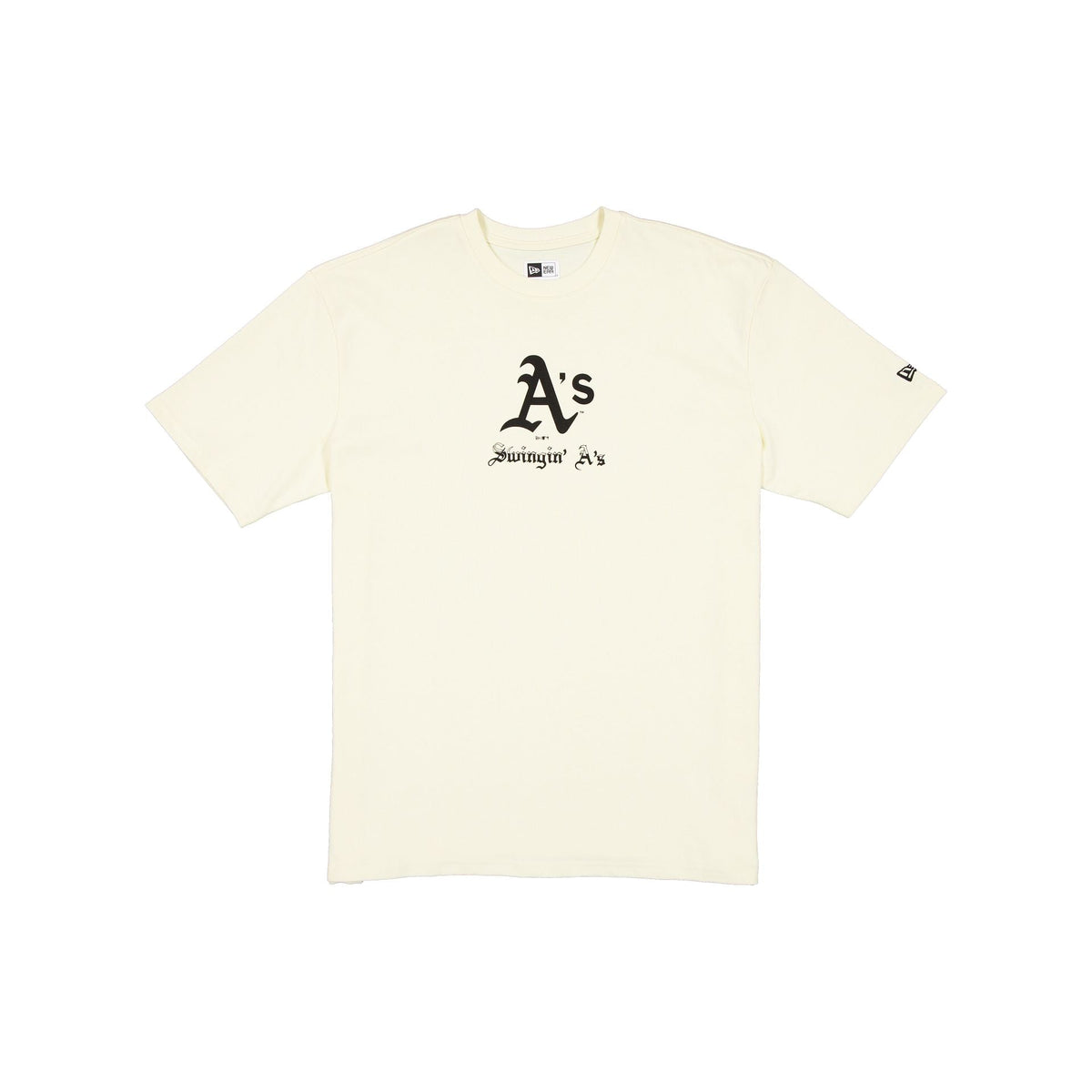 Athletics Gothic Lettering Chrome White T-Shirt