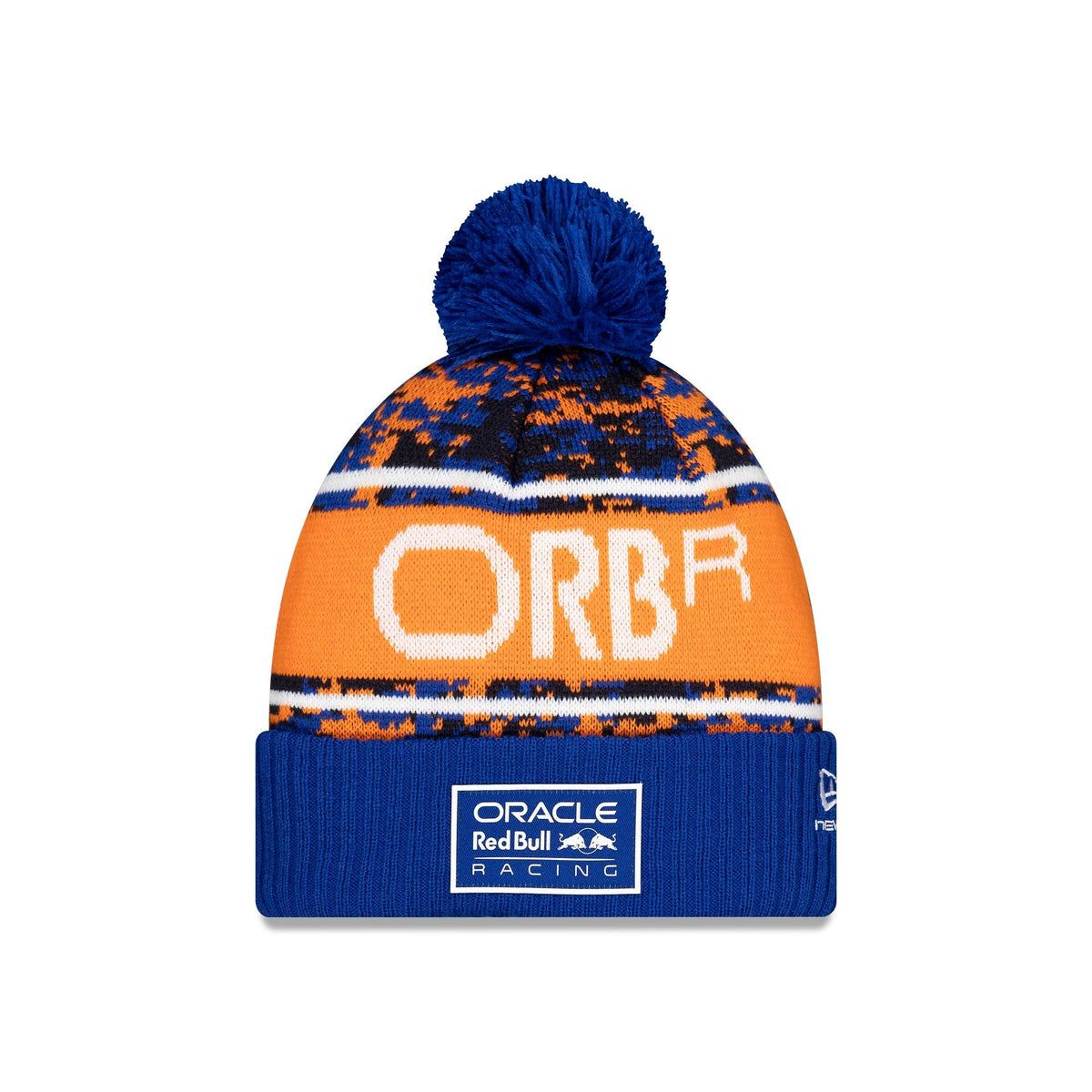 Oracle Red Bull Racing Digi Camo Sport Cuff Pom Knit Hat Knit