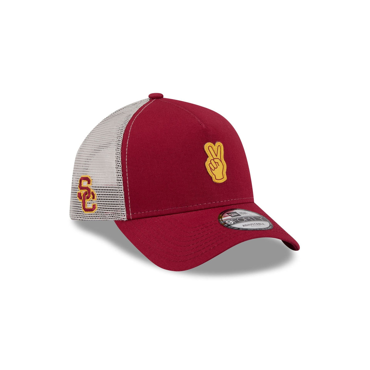 USC Trojans Hand Signs 9FORTY A-Frame Trucker Hat