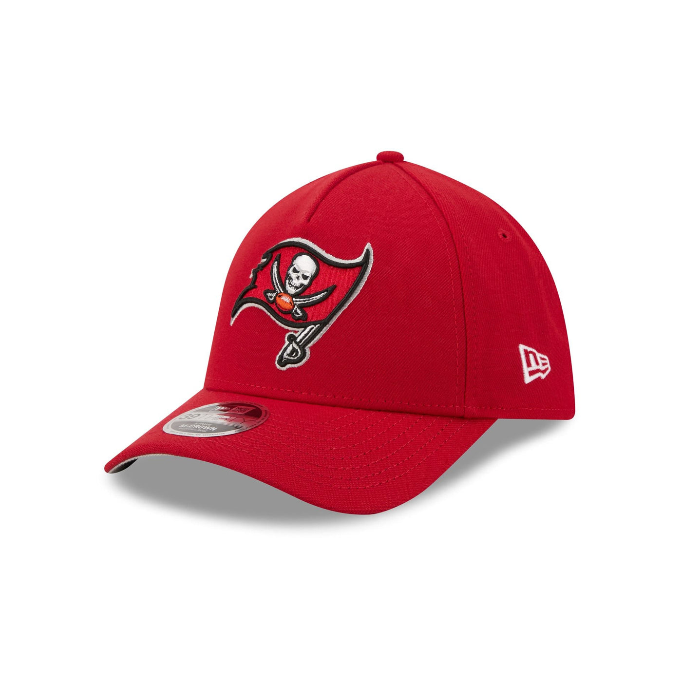 Tampa Bay Buccaneers Poly 39THIRTY M-Crown A-Frame Stretch Fit Hat