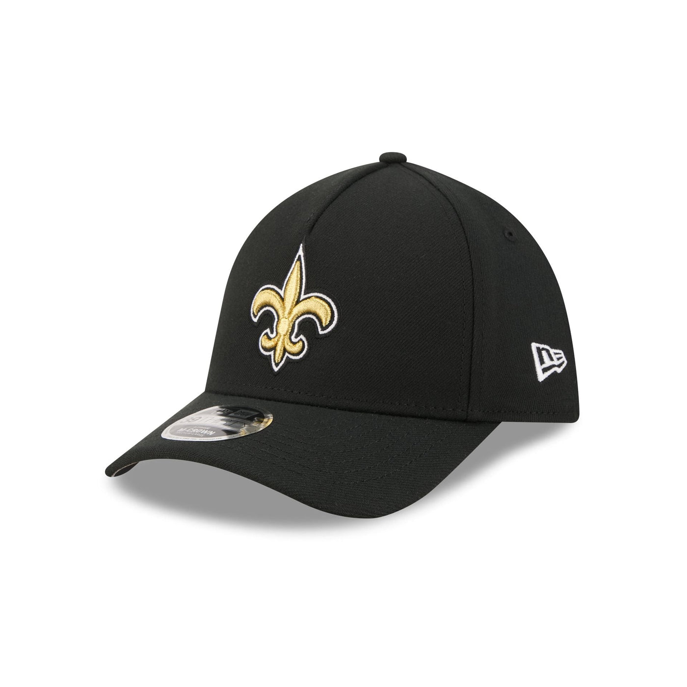 New Orleans Saints Poly 39THIRTY M-Crown A-Frame Stretch Fit Hat
