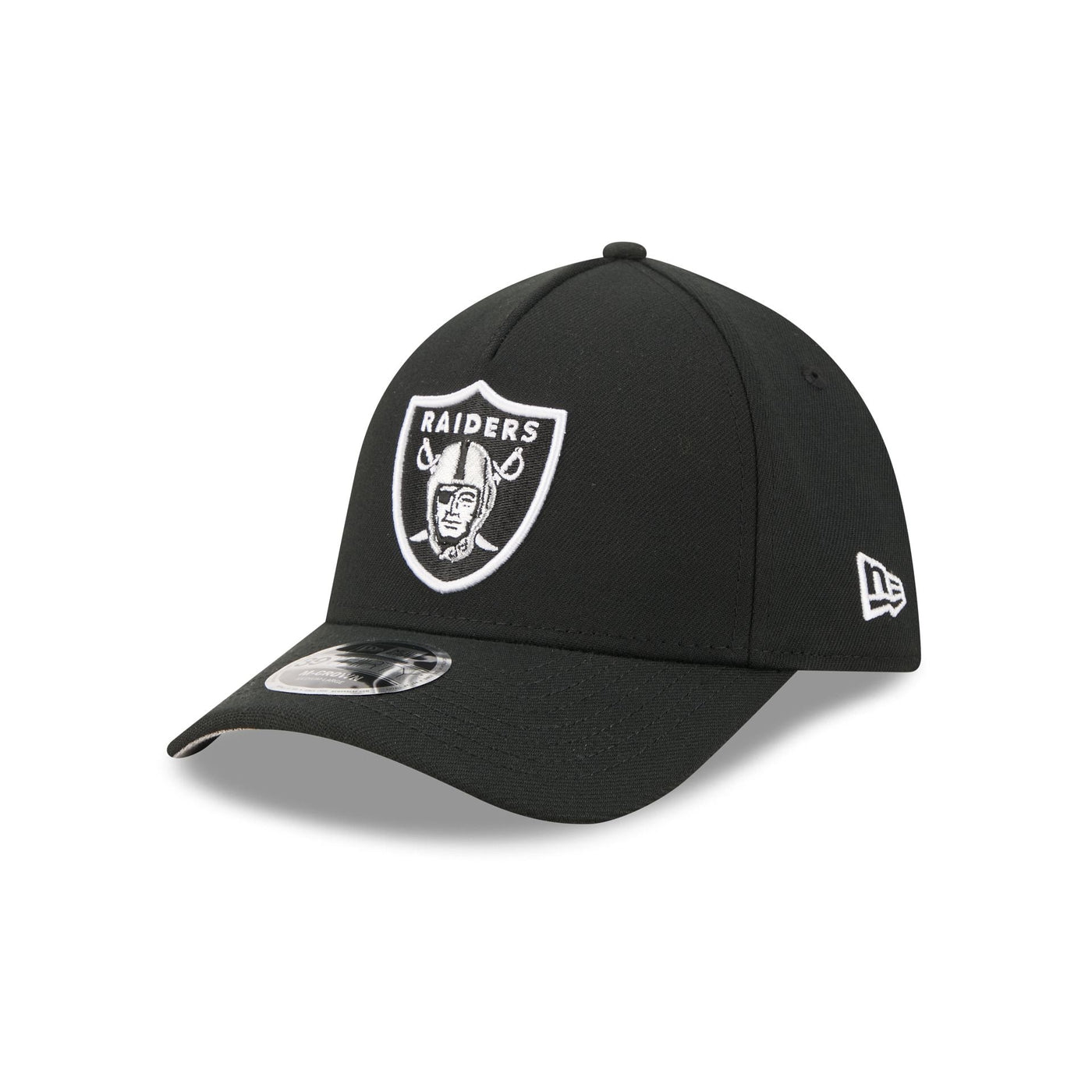 Las Vegas Raiders Poly 39THIRTY M-Crown A-Frame Stretch Fit Hat