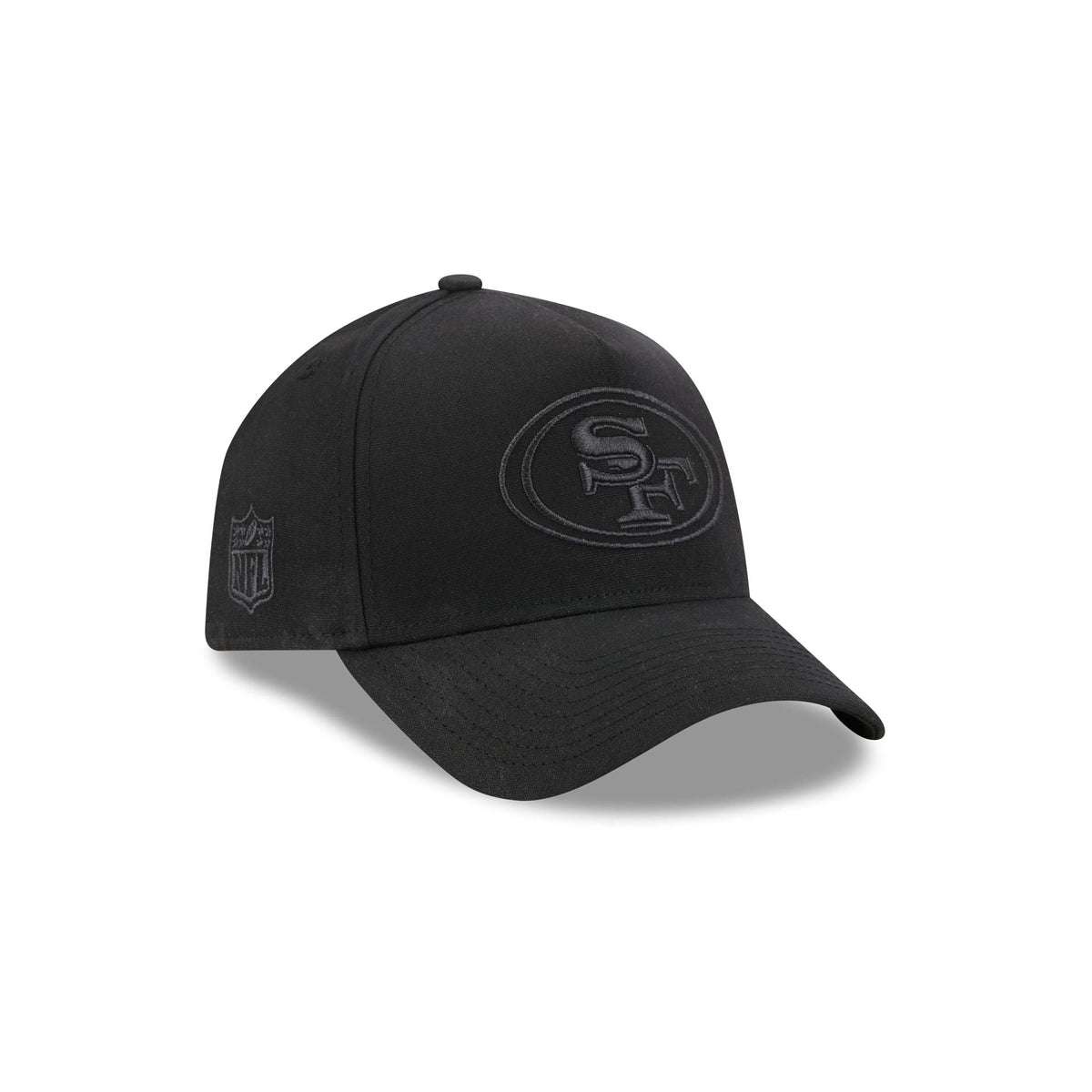 San Francisco 49ers Waxed Canvas Black 59FORTY A-Frame Fitted Hat