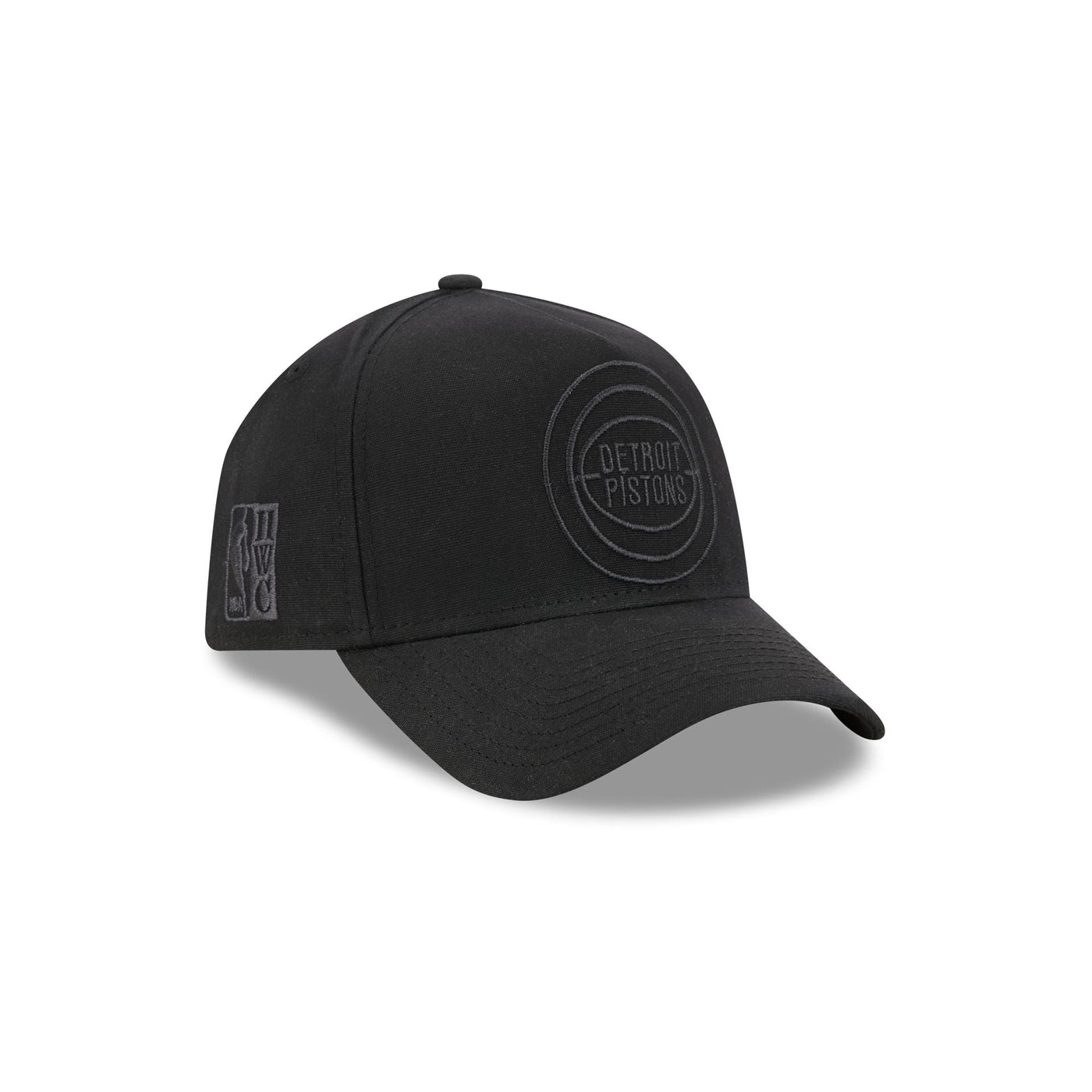 Detroit Pistons Waxed Canvas Black 59FORTY A-Frame Fitted Hat