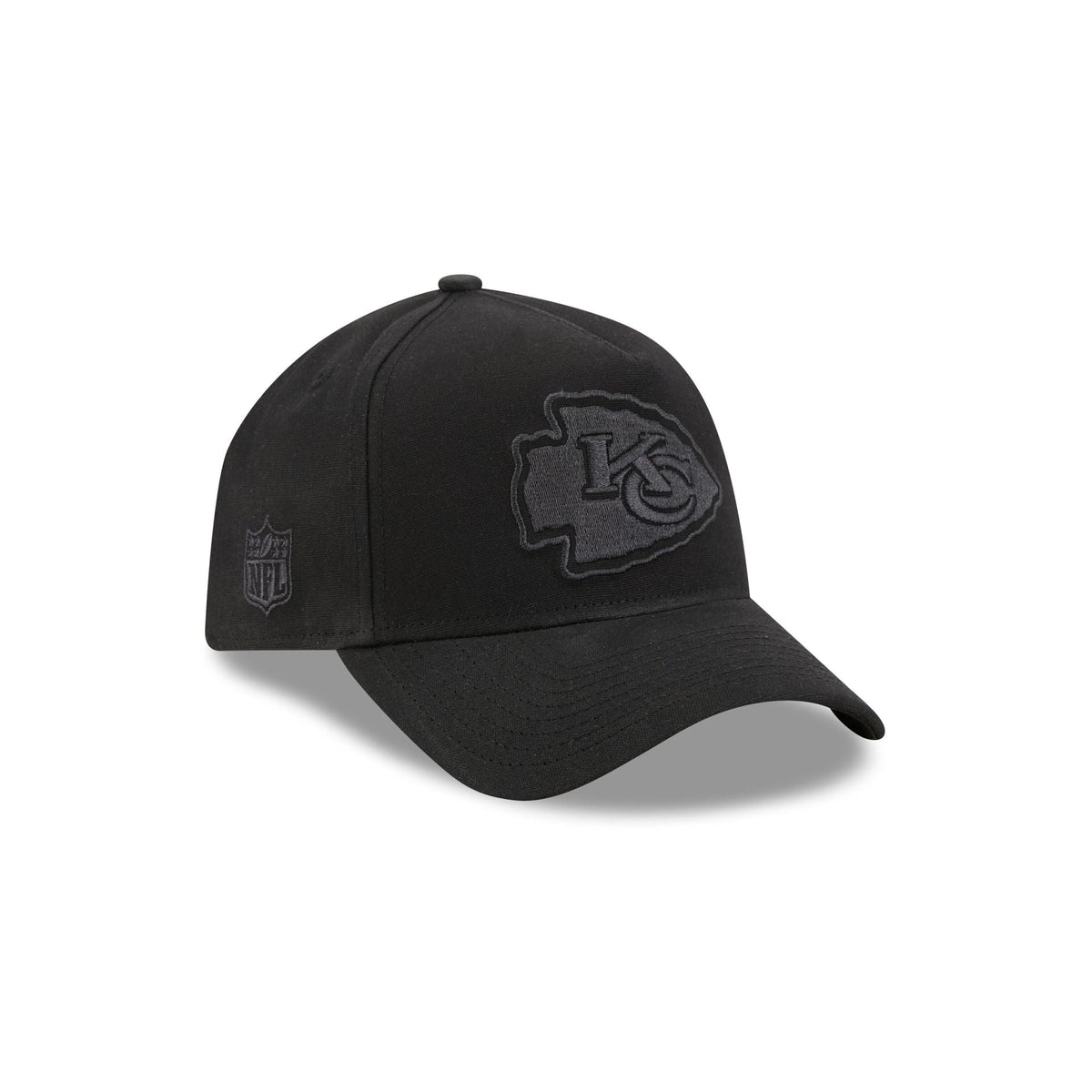 Kansas City Chiefs Waxed Canvas Black 59FORTY A-Frame Fitted Hat