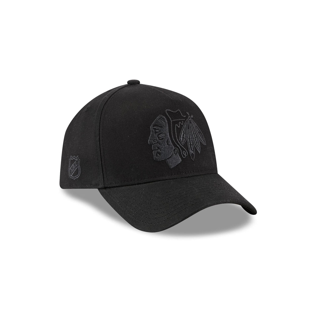 Chicago Blackhawks Waxed Canvas Black 59FORTY A-Frame Fitted Hat