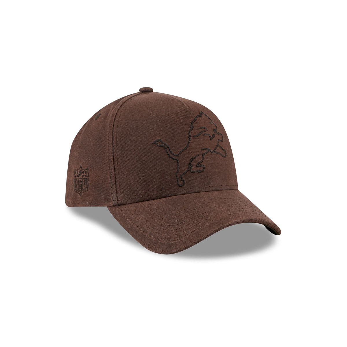 Detroit Lions Waxed Canvas Brown 59FORTY A-Frame Fitted Hat