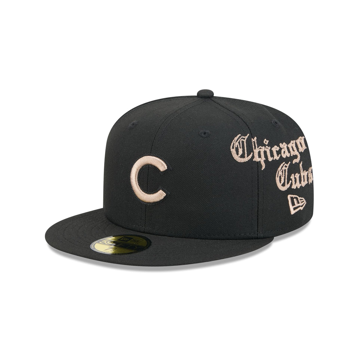 Chicago Cubs Gothic Lettering 59FIFTY Fitted Hat