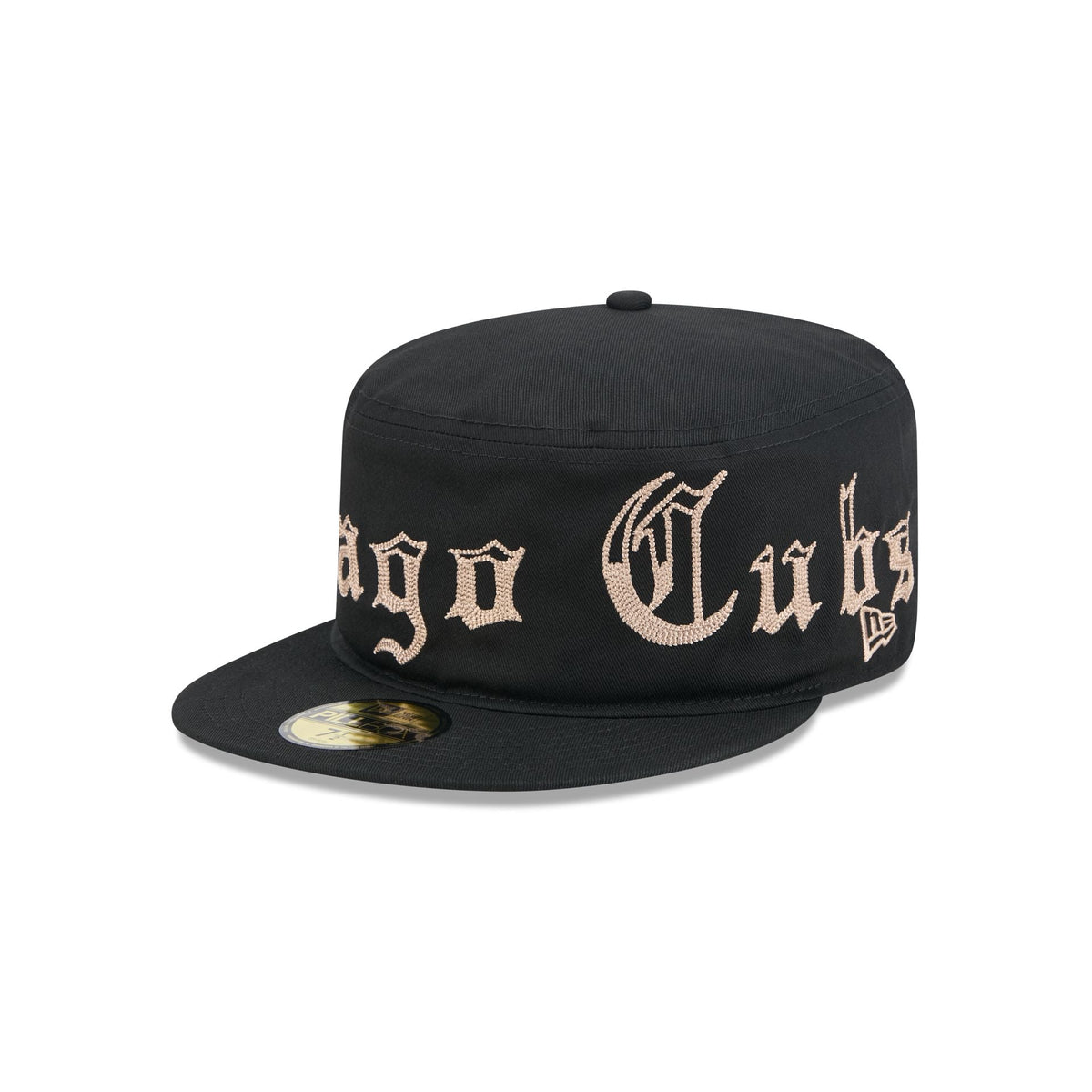 Chicago Cubs Gothic Lettering Pillbox Hat
