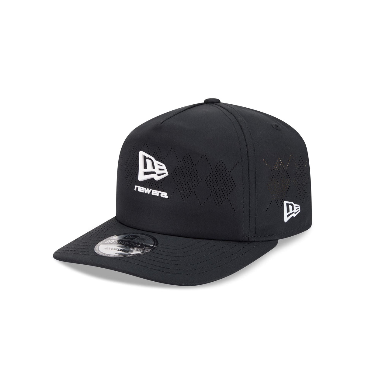 New Era Cap Black Argyle 19TWENTY Adjustable Hat