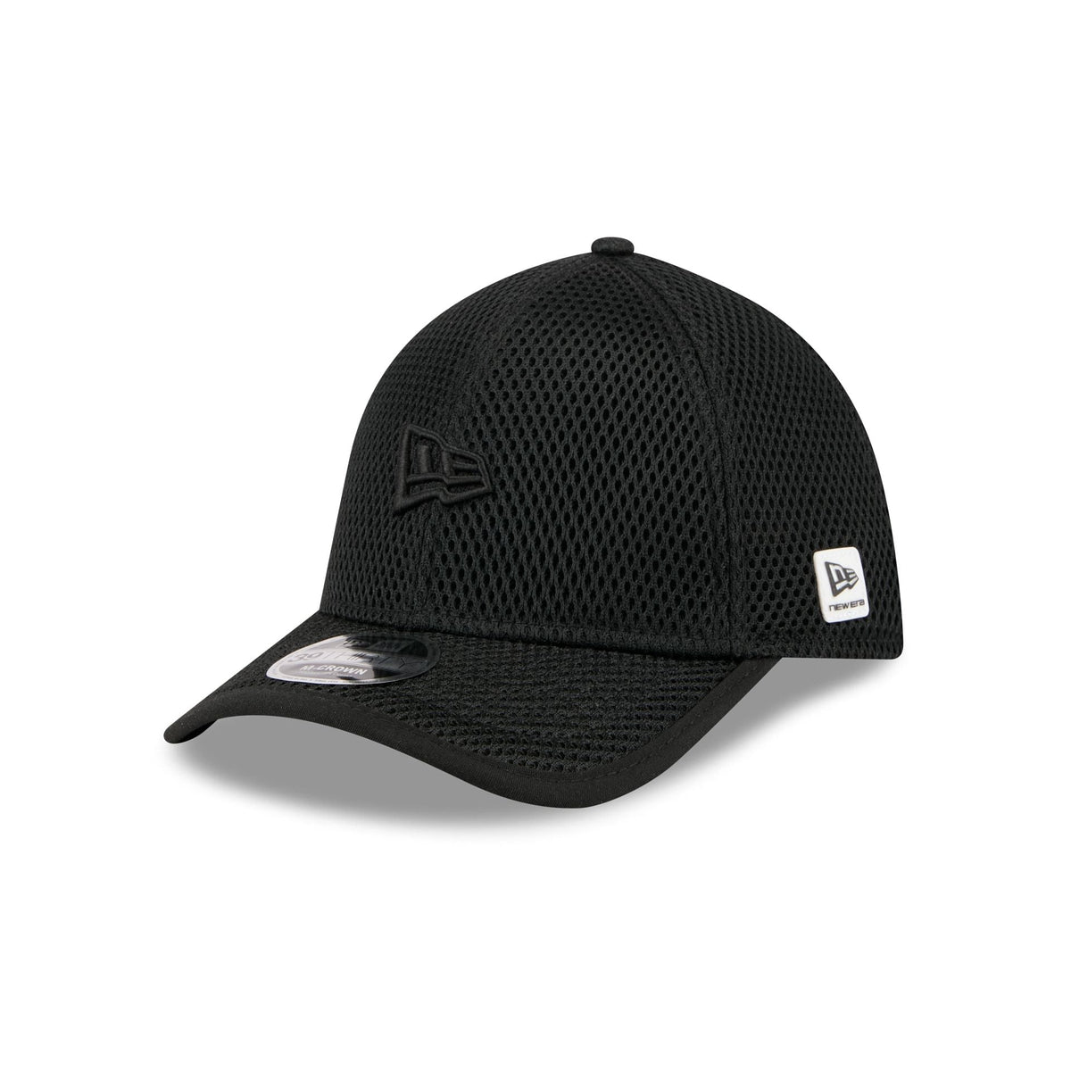 New Era Cap Black Mesh 39THIRTY M-Crown Stretch Fit Hat