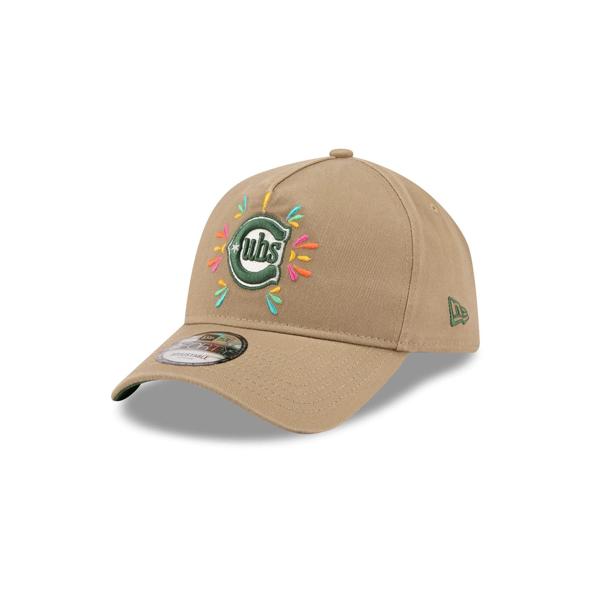 Chicago Cubs Vibrant Festivities 9FORTY A-Frame Snapback Hat